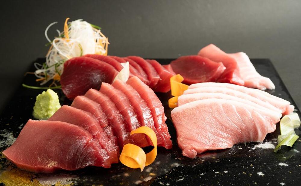 本マグロ（養殖）トロ＆赤身セット　500g［KS12］