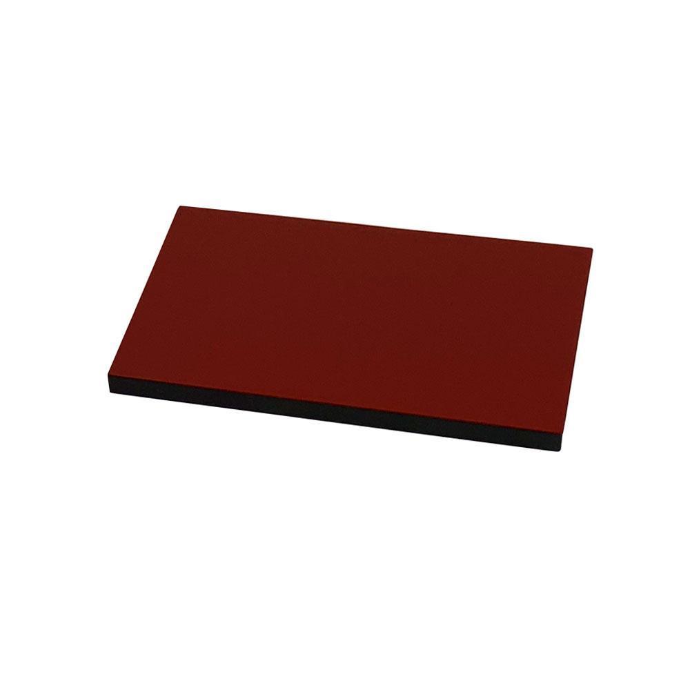 木製 長角板 敷板 花台 黒/朱 6号(18cm) 床の間 和室 和空間【YG351】