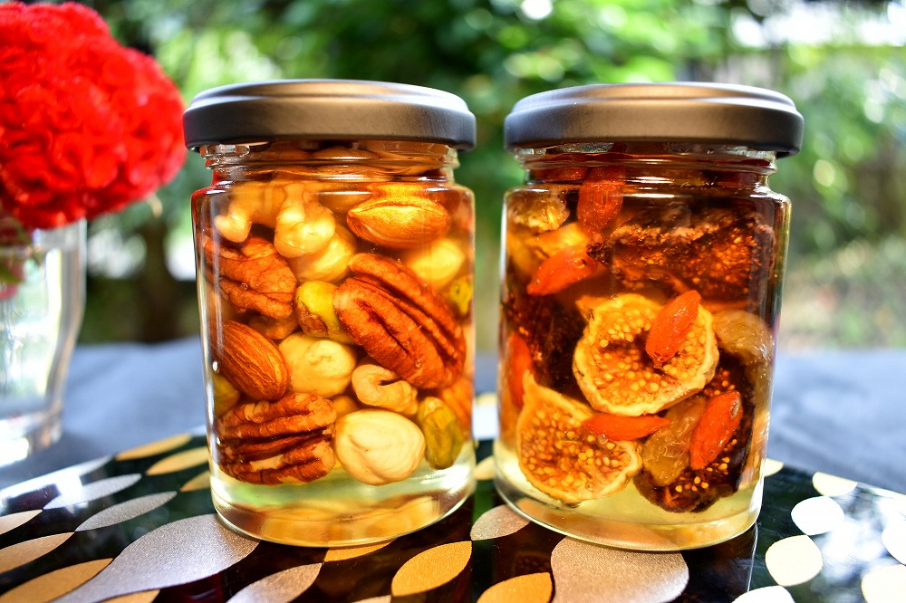 ナッツ・ドライフルーツの蜂蜜漬 峠プレミアム2種セット【萌(MOE)】【映(HAYU)】 【SW6】