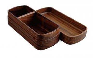 ◇銘木弁当箱 ウォルナット ナノコート【TN11】