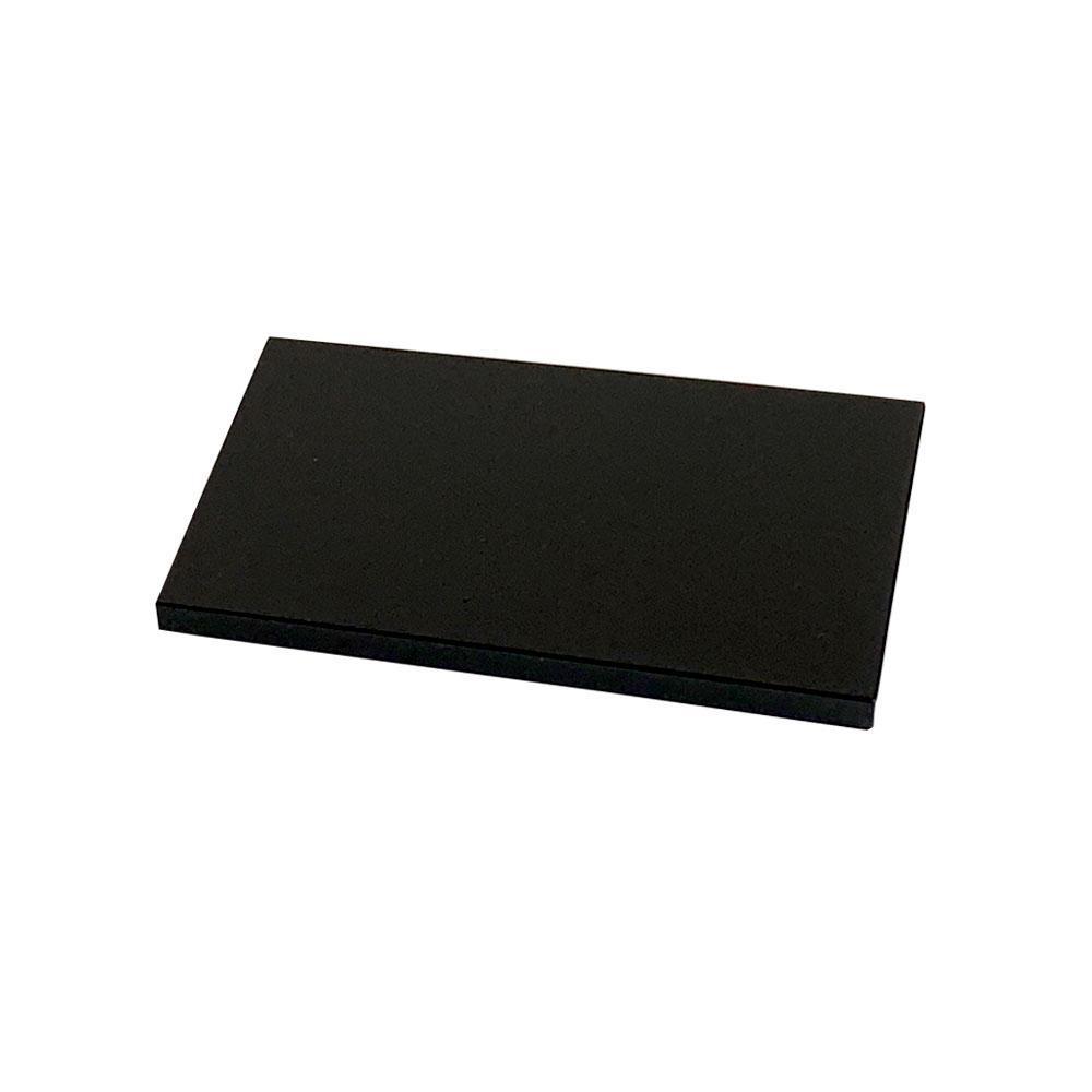 木製 長角板 敷板 花台 黒/朱 6号(18cm) 床の間 和室 和空間【YG351】