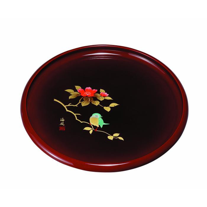 丸盆 溜 さえずり 30cm ［YG456］