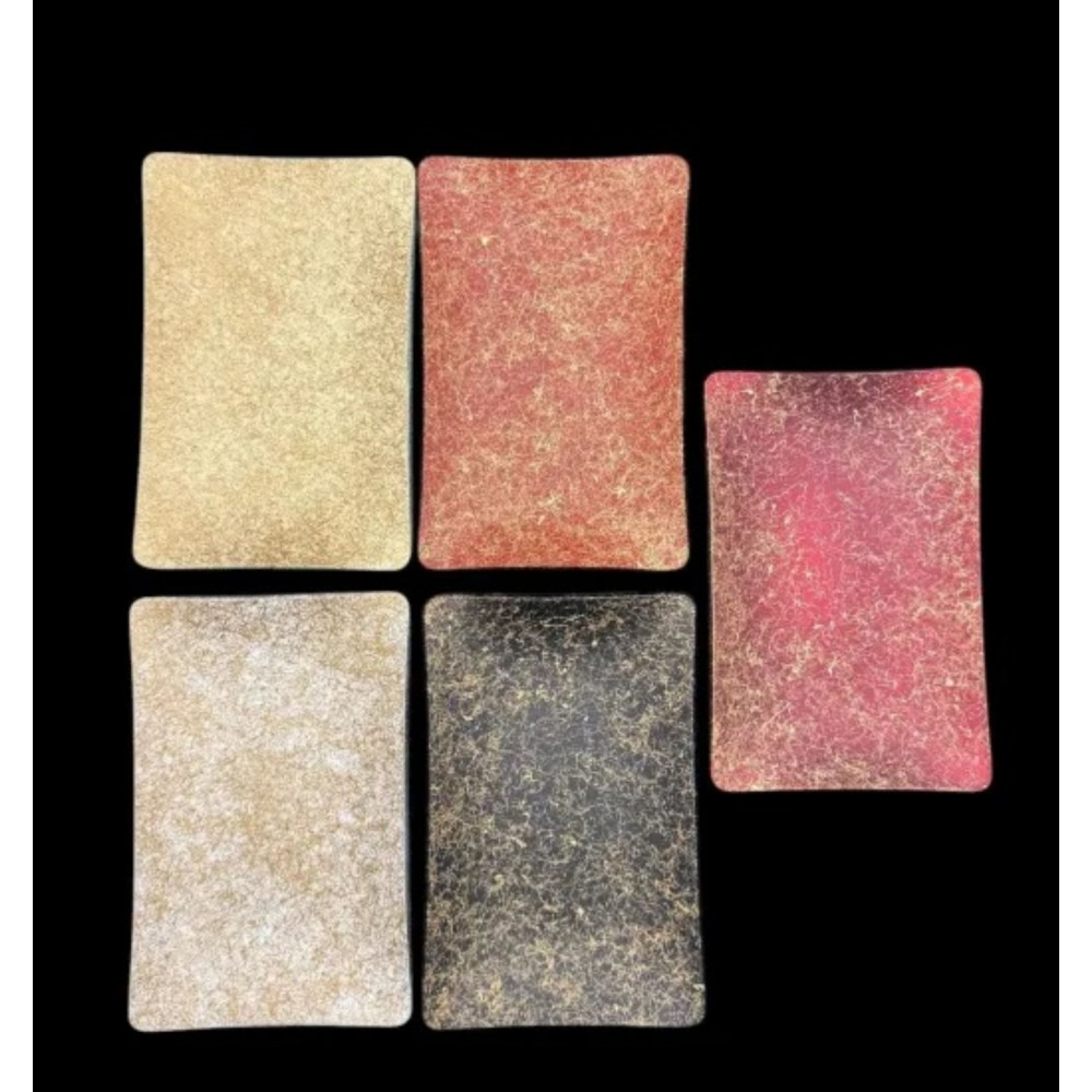 角小皿 乱糸（マット仕上げ）5枚セット［NF100］