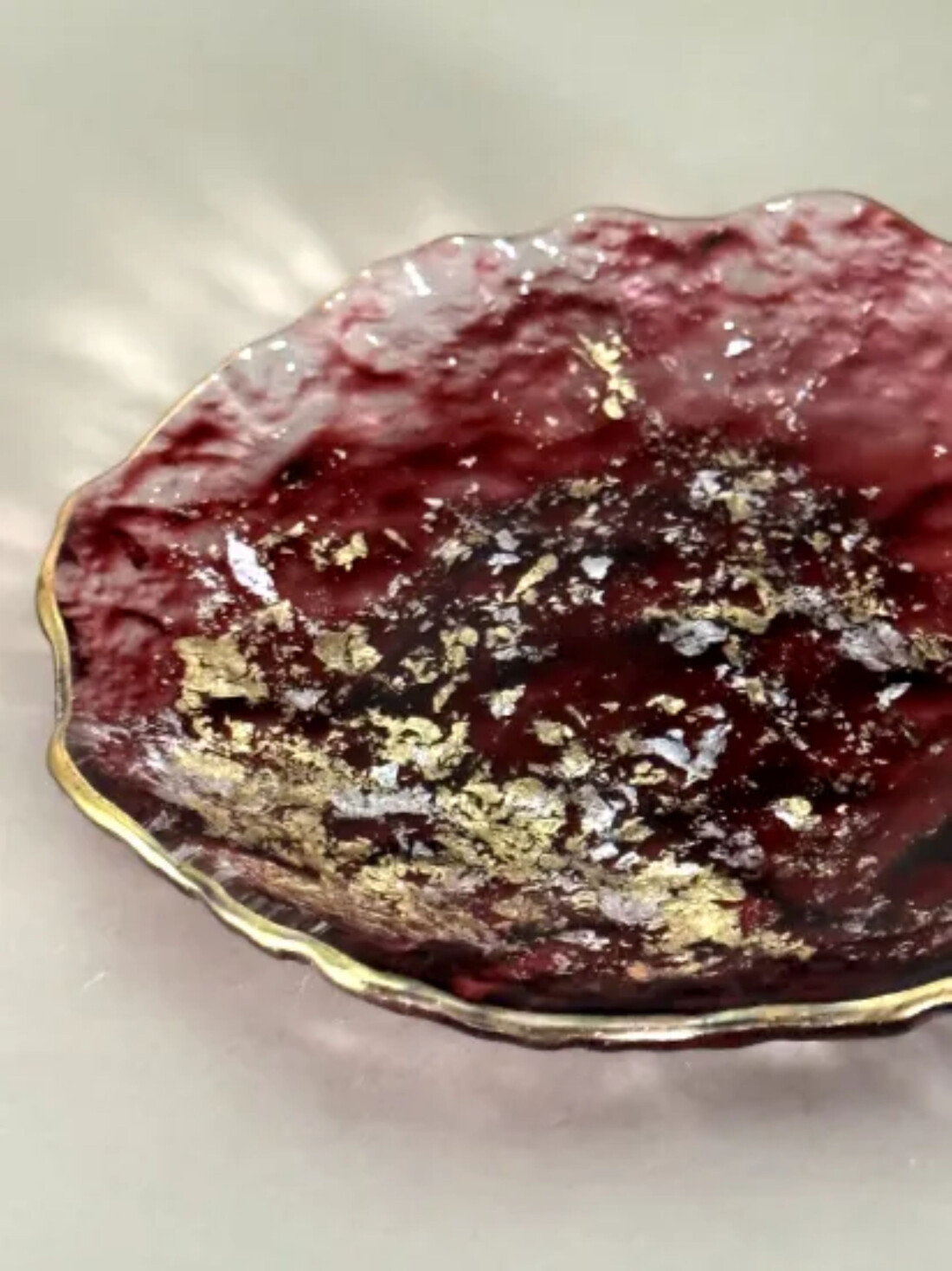 豆皿 口金ロック グラデーションレッド ［NF163］