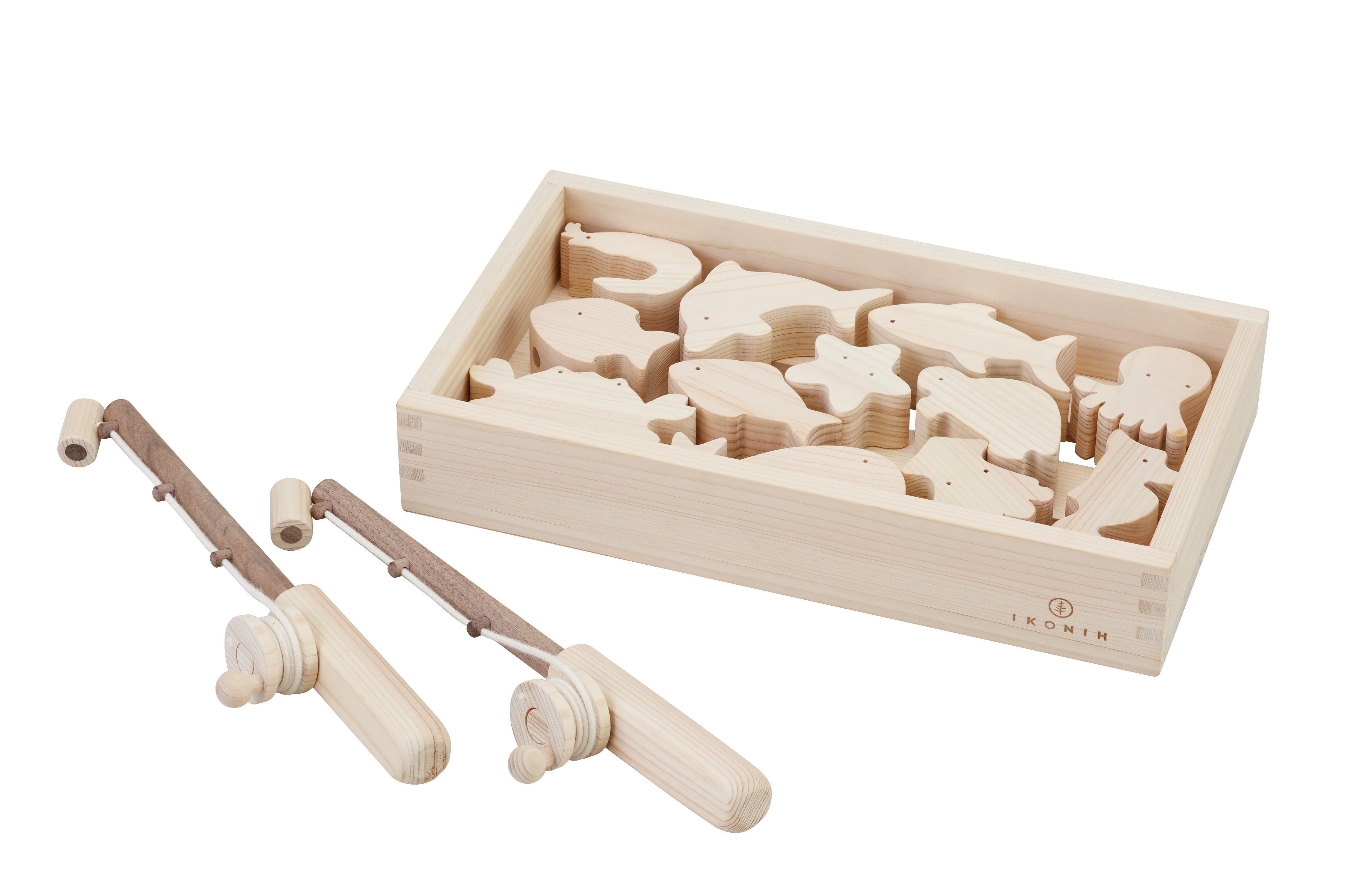 国産檜 おもちゃ IKONIH／アイコニー 魚釣りセット
