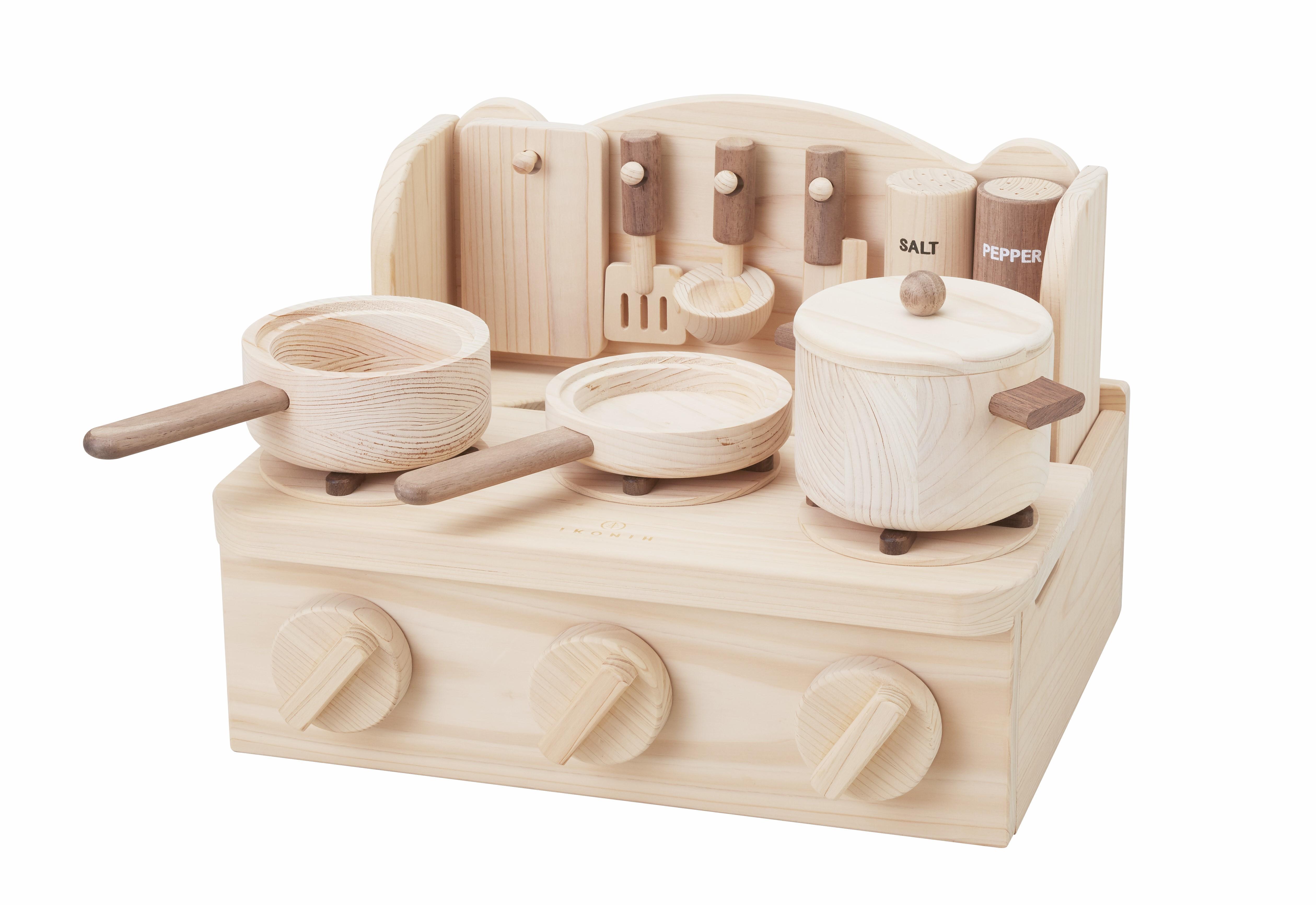 国産檜 おもちゃ IKONIH／アイコニー ミニキッチン