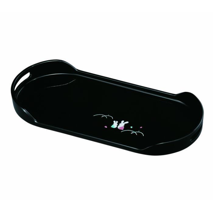 コーヒートレー PC 42cm 黒 夢うさぎ【YG14】