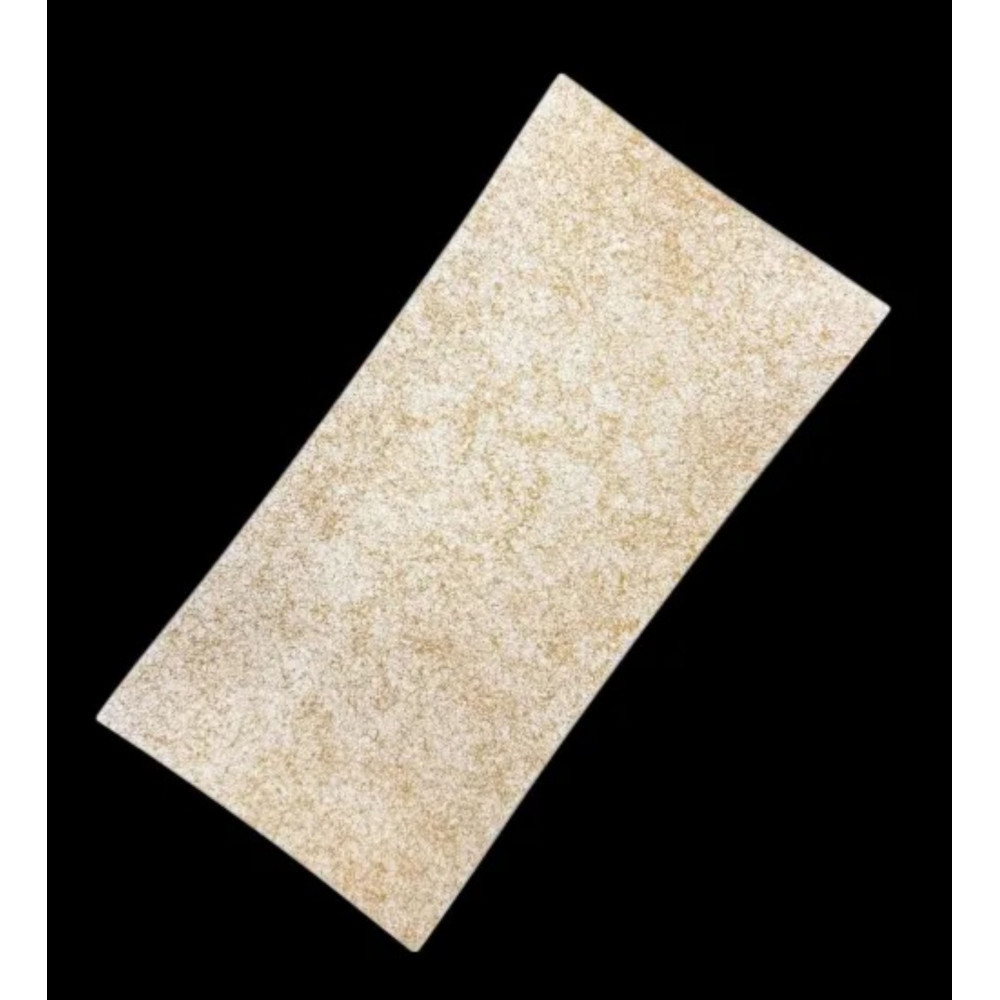 波レクタングルプレート  乱糸（マット仕上げ）純白［NF103］