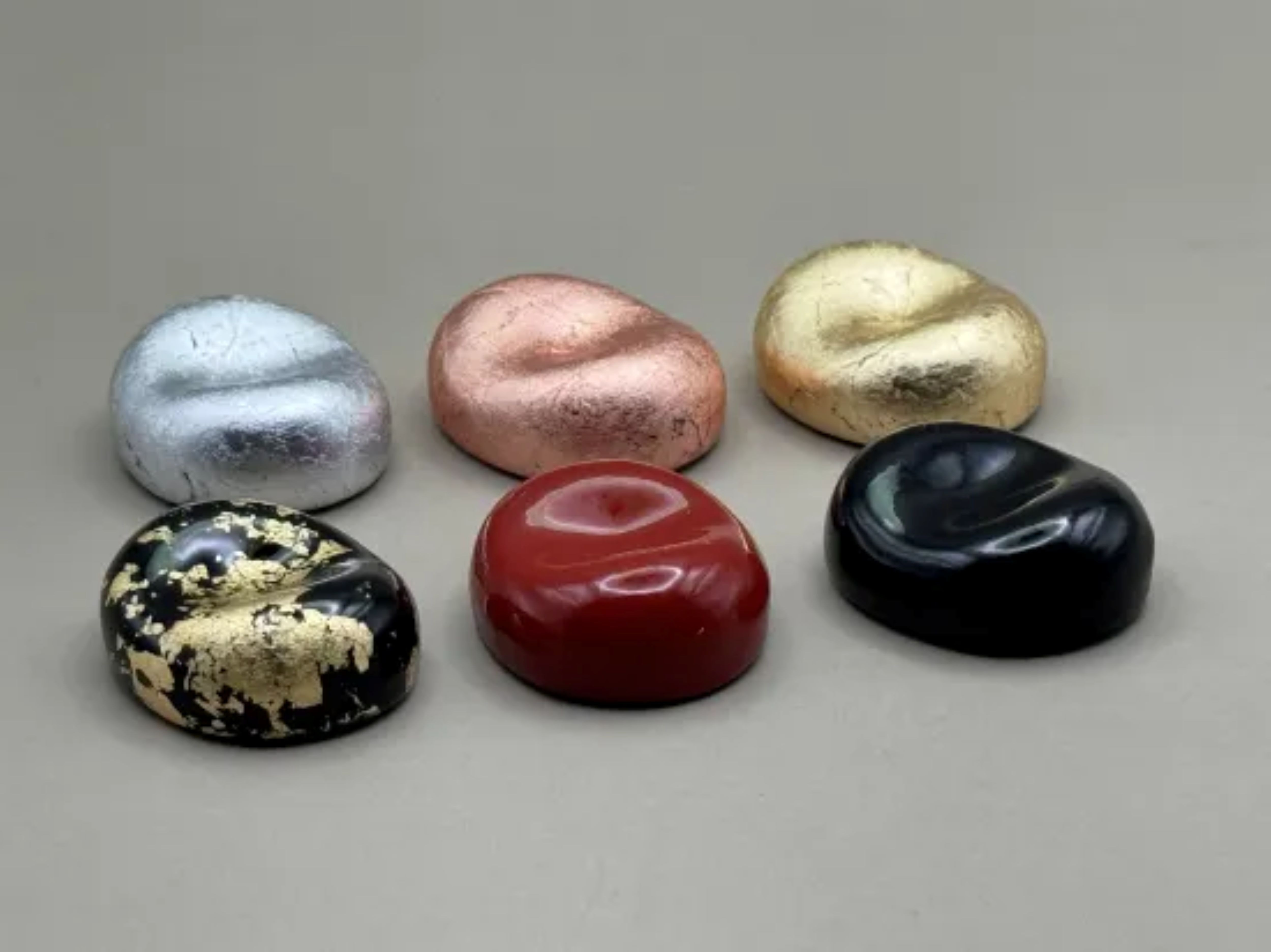 箸置き へこみ 箔貼り銀［NF220］