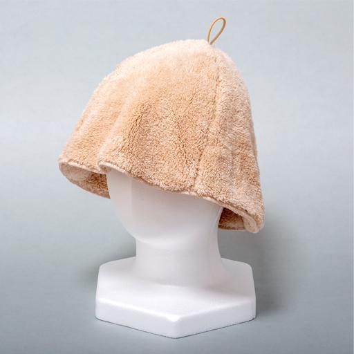 思わず頬ずりしたくなるサウナハット ベージュ