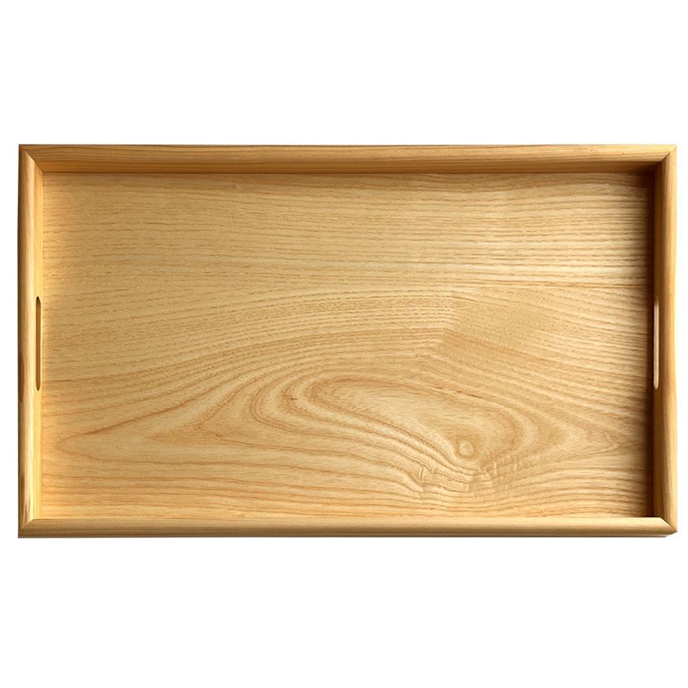 紀州漆器 約60cm 木製 長手盆 お盆［白木］ 二尺 大きな 大きい トレー 旅館 ホテル 業務用 ビッグサイズ 和歌山 国産  日本製［YS4］