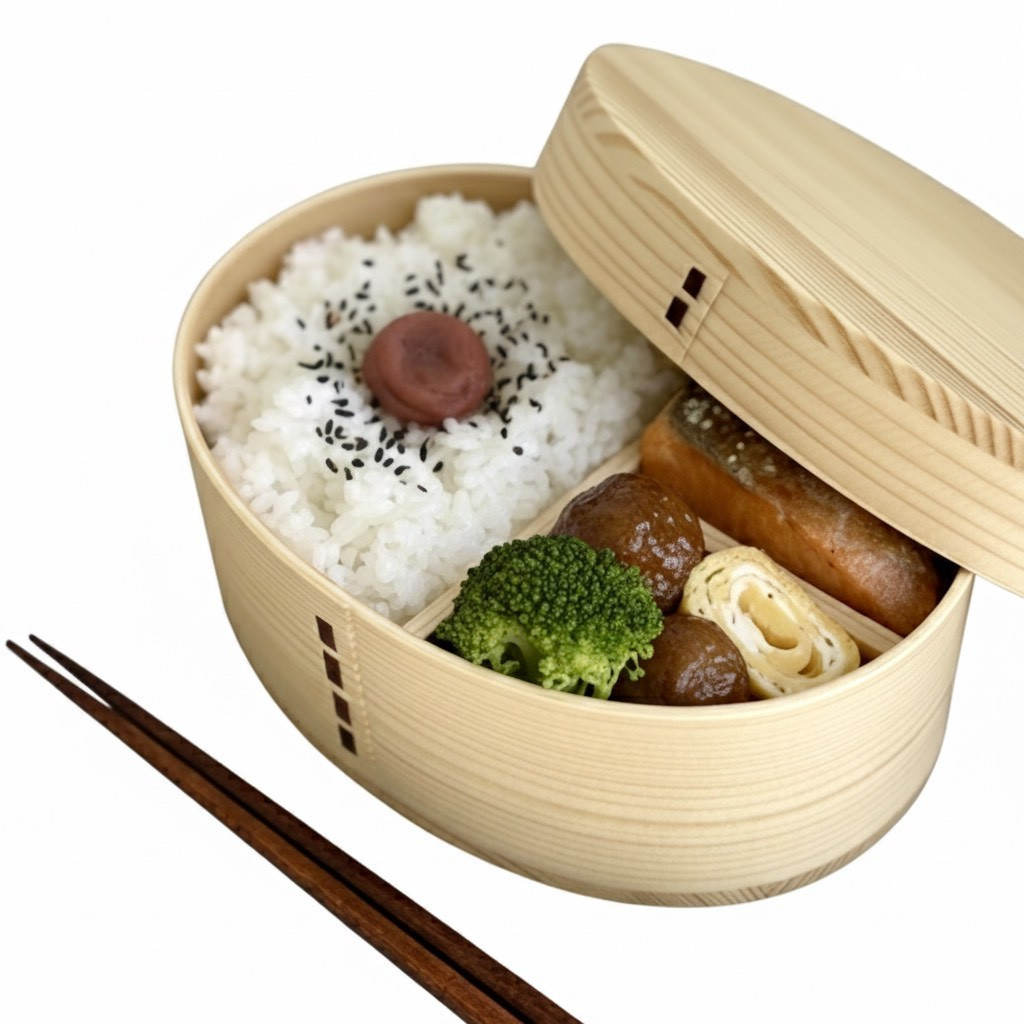 日々 hibi 曲げわっぱ 弁当箱 白木［YS159］