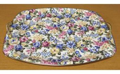 滑り止めトレー フローラ 金取手付 尺2［YS24］