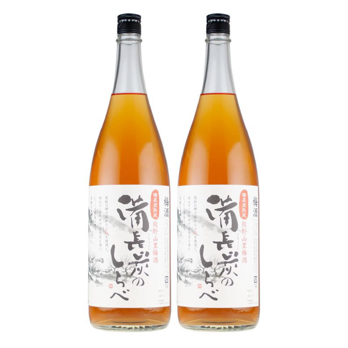 V6110_備長炭のしらべ熊野山里梅酒 （備長炭熟成）1800ml×2本（C005）