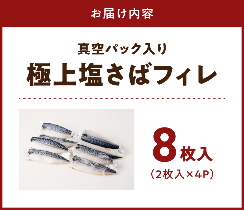 G7320_高評価 リピーター続出 塩サバフィレ 8枚 塩サバ 食べやすい 切り身 真空パック 魚 おかず 時短 肉厚 脂乗り 塩味 ジューシー 焼くだけ 簡単 ご飯のお供 焼き魚 煮魚 凍便 栄養 和歌山県 湯浅町 送料無料