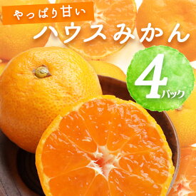 BF6053_【2026年先行予約】ハウスみかん 4パック 【ミカン 蜜柑 柑橘 温州みかん 有田みかん 和歌山】