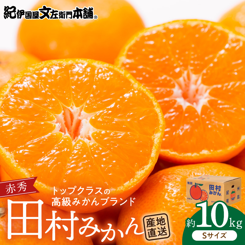 V7444_【2026年先行予約】田村みかん／特選ギフト品10kg【Sサイズ】赤秀