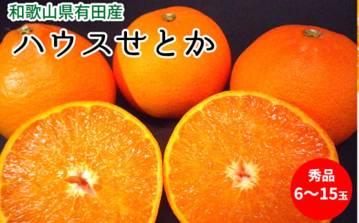 【2027年先行予約】ハウスせとか 秀品 6～15玉 和歌山県有田産_U6302