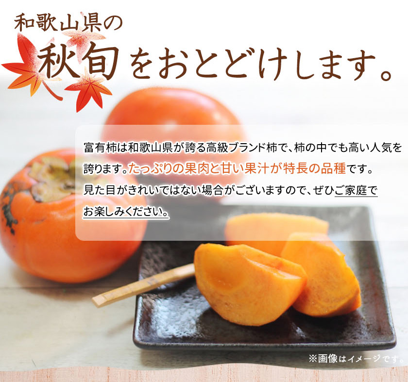 G7112_【2024年 先行予約】和歌山秋の味覚 富有柿 3.5kg【家庭用 訳あり】