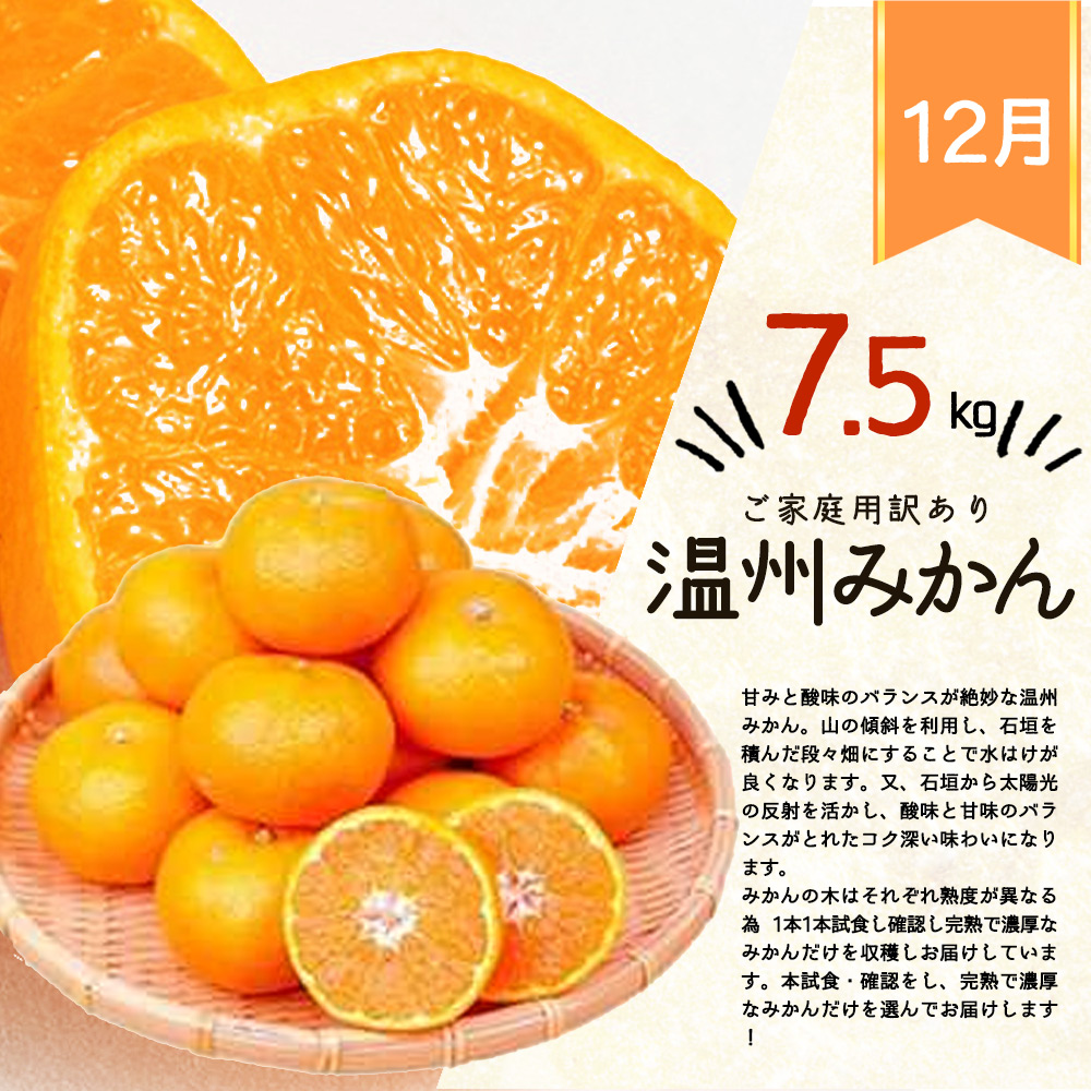 G60-T35_【定期便 全3回】紀州和歌山産旬のご家庭用果物セット（ひらたね・富有柿・みかん）