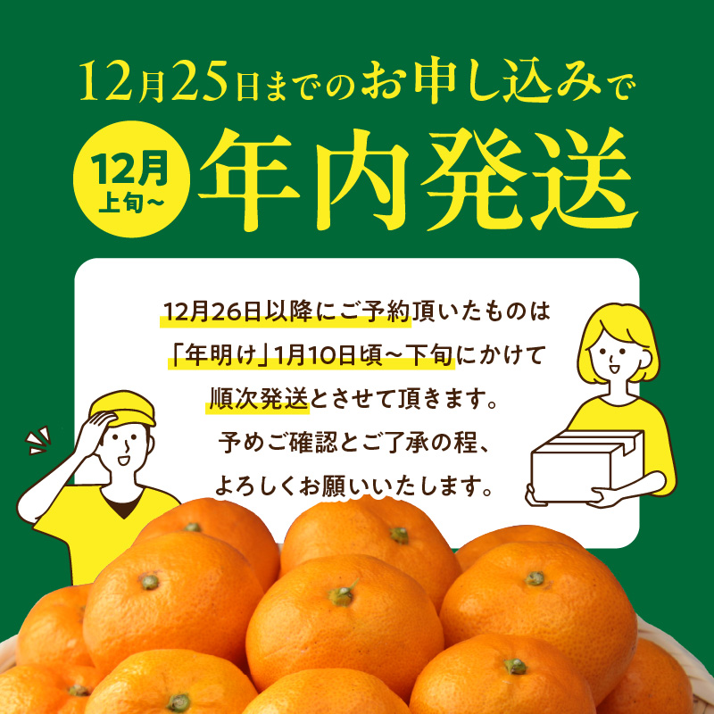 YA1000_完熟 アルギット みかん 3kg S～M サイズ 年内発送