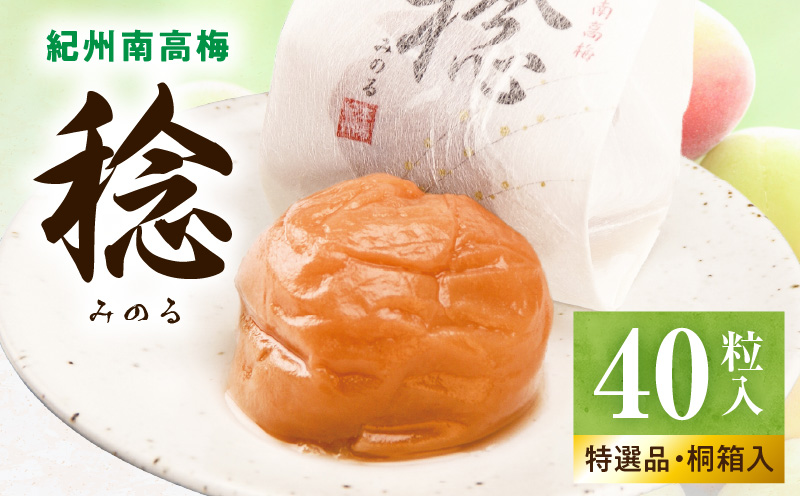 SF1029_紀州南高梅「稔」40粒入