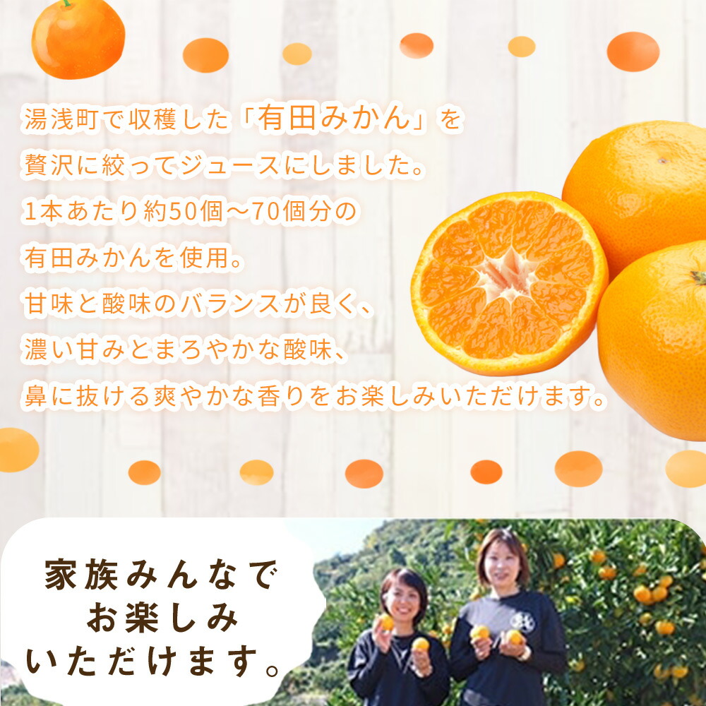 ZE6448_「まごころ」有田みかん 100％ ジュース 1000ml 1本