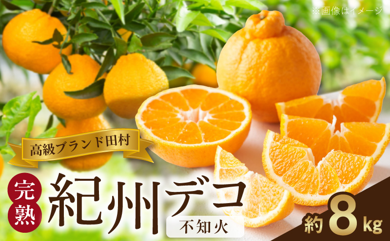 G7372_高級ブランド 田村の 完熟紀州デコ (不知火) 約8kg