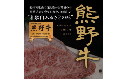 ▼特選黒毛和牛 熊野牛　ロースステーキ 約400g (約200g×2枚) 【mtf300-lo-400B】