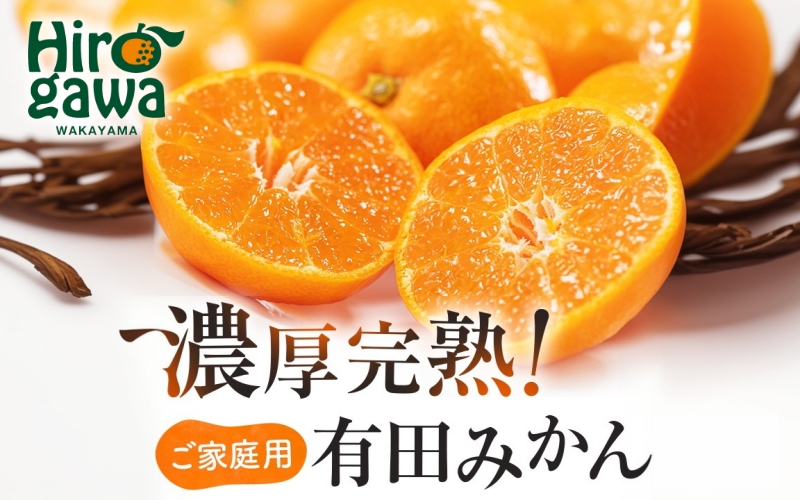 有田育ちの ご家庭用 完熟 有田みかん 7.7kg(7.5kg+200g) 農家直送 わけあり 訳あり ※2026年10月上旬から下旬頃に順次発送予定 / 温州みかん みかん フルーツ 果物  柑橘 くだもの 人気 和歌山 【配送不可地域：北海道・離島・沖縄県】【ard004-c-7d7-10A】