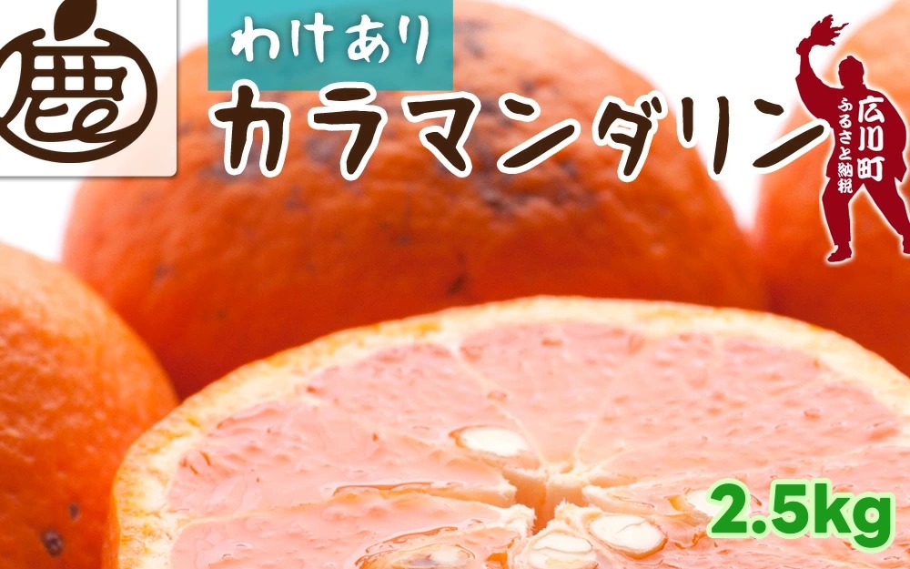 カラマンダリン 2.5kg+250g （傷み補償分） 家庭用 / カラ カラオレンジ カラみかん 南津海 なつみ 訳あり 和歌山 有田 柑橘 晩柑 ※4月上旬〜7月中旬に順次発送 ※北海道・沖縄・離島への配送不可 【ikd015-c-2d5】