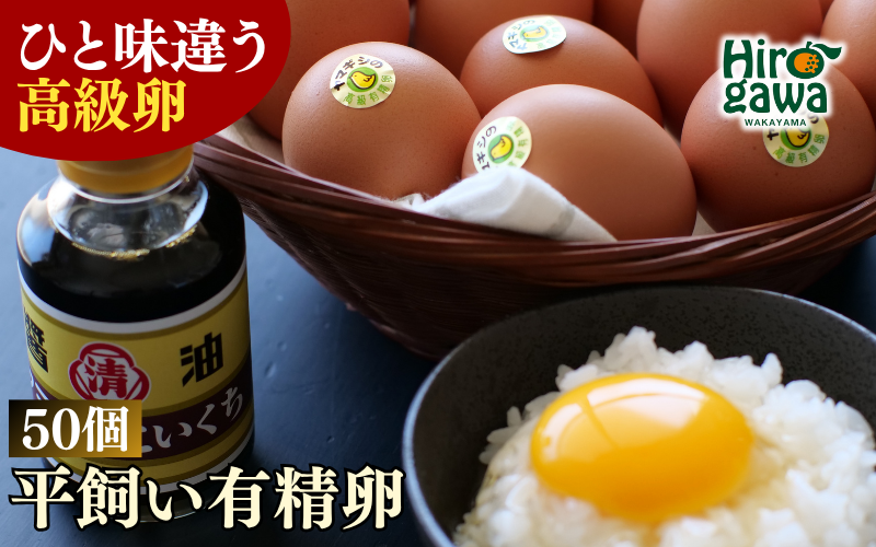 平飼い！高級有精卵 50個入り（Lサイズ） / 玉子 たまご 高級 平飼い 贈答 【ymg609-p-50】
