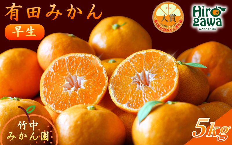 早生 有田みかん 5kg（サイズ混合） ※12月～1月順次発送予定 【tkn004-wr-5-12】