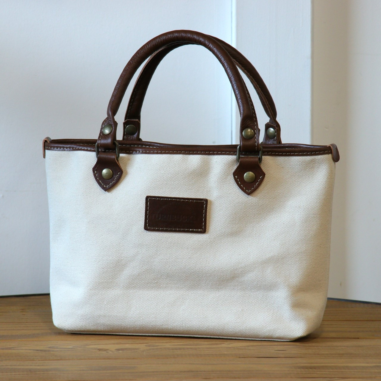 【キナリ】MT-03 帆布×革 クラシカルな雰囲気のミニトートバッグ