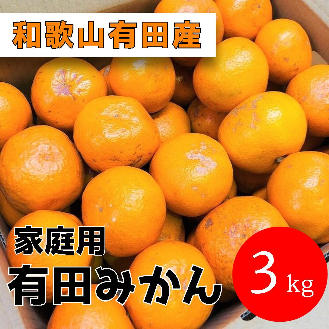 家庭用 有田みかん 3kg (約27個～30個)