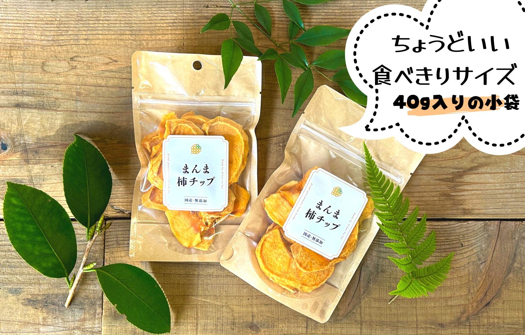 ドライフルーツ 柿チップ 400g ( 40g × 10袋 ) 和歌山県産 果物使用 自社製造 【みかんの会】