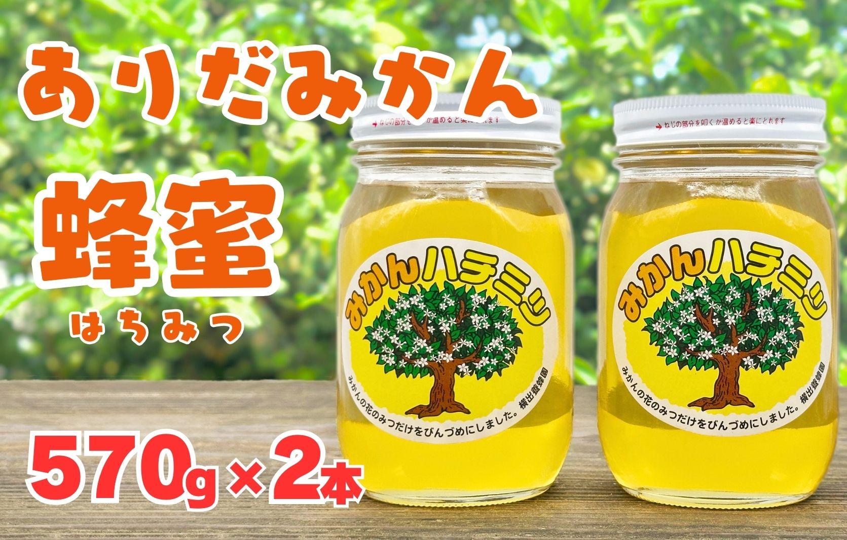 ありだみかん蜂蜜 2本セット（570ｇ×２本）