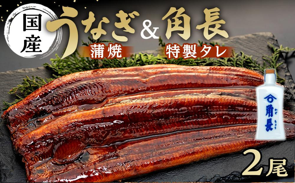 父の日までにお届け 【有田川町×湯浅町】うなぎ蒲焼2本＆角長特製蒲焼タレ1本セット
