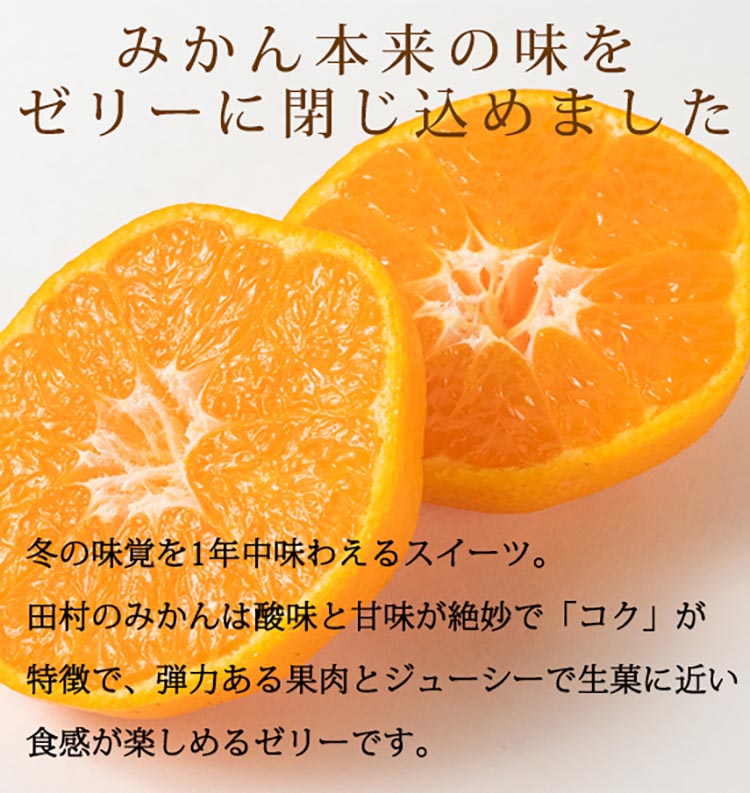 紀州和歌山まるごとみかんゼリー 145g×6個 化粧箱入 ※着日指定不可 ※2024年10月上旬頃以降に順次発送予定