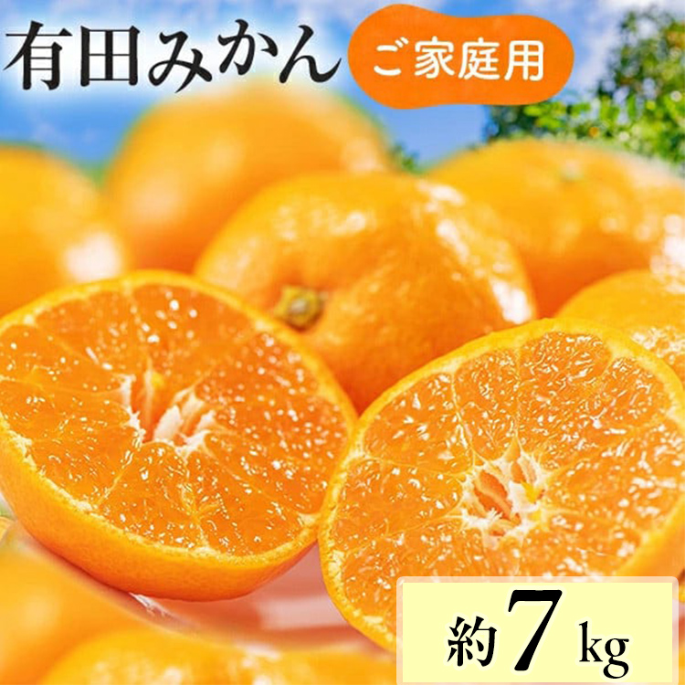 【先行予約】【数量限定】濃厚有田みかん(ご家庭用) 約7kg+300g(保証分) ※2024年12月上旬～12月下旬頃に順次発送予定 ※北海道・沖縄・離島への配送不可