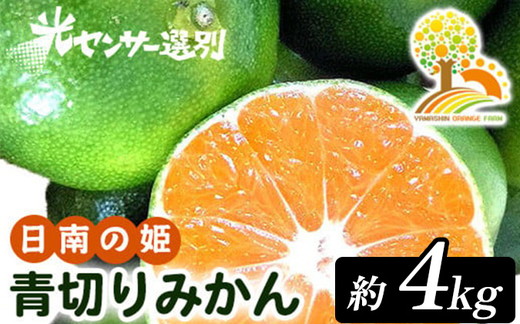 【先行予約】こだわりの青切りみかん 約4kg 農家直送 有機質肥料 100% サイズ混合 ｜ みかん 柑橘 果物 くだもの 果実 フルーツ 和歌山 有田