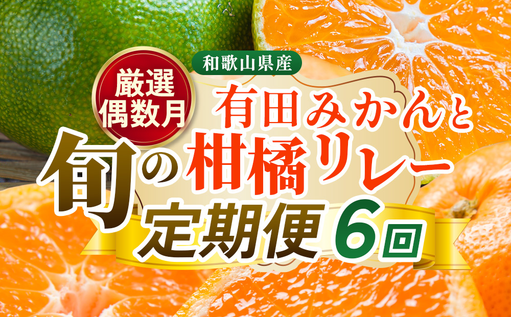 【定期便】厳選 柑橘定期便 S 6回（偶数月）※北海道・沖縄・離島への配送不可※偶数月に発送