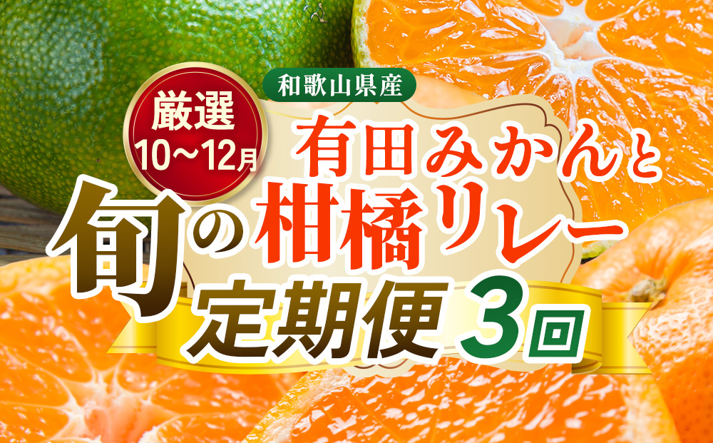 【定期便】厳選 柑橘定期便 S 3回（10～12月）※北海道・沖縄・離島への配送不可※10月・11月・12月に発送