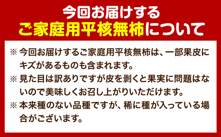 ご家庭用 和歌山秋の味覚 平核無柿 ( ひらたねなしがき )約 7.5kg 株式会社魚鶴商店《2025年10月上旬-11月上旬頃出荷》 和歌山県 日高町 柿 カキ かき たねなし ジューシー フルーツ