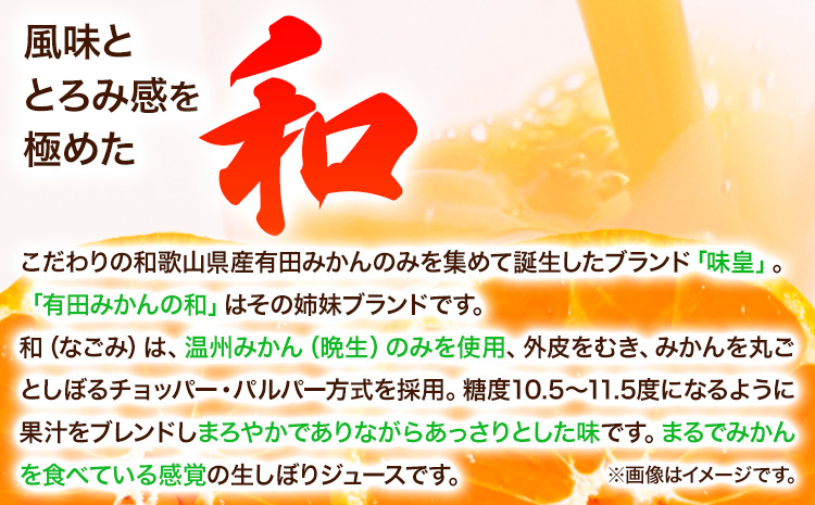 有田みかんの和 なごみ 180ml×12本入《90日以内に出荷予定(土日祝除く)》 和歌山県 日高町 オレンジジュース 果樹園紀の国株式会社