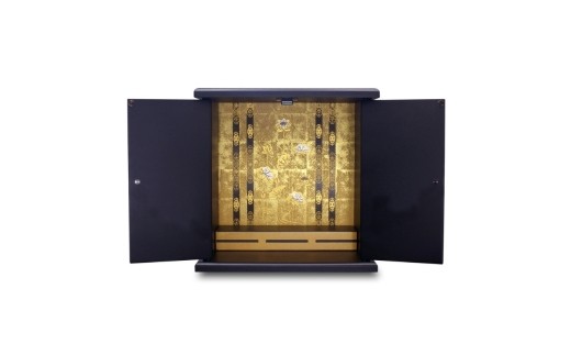 タツクラフト 紀州塗り ミニ仏壇 小 鉄黒 【Tk280】【ttcf922-butu-sbk】