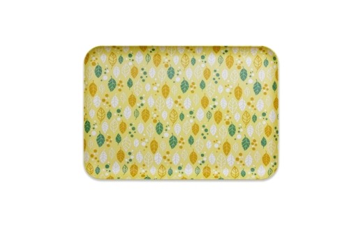 友禅染和紙トレー L 39cm 2枚セット オータム リーフ イエロー タツクラフト 【Tk279】【ttcf922-yuz39-aut】