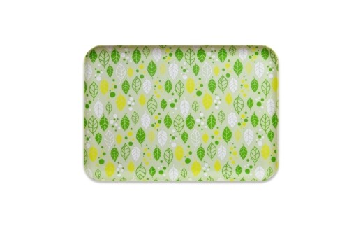 友禅染和紙トレー M 33cm 2枚セット サマー リーフ グリーン タツクラフト 【Tk270】【ttcf922-yuz33-sum】