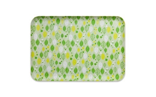 友禅染和紙トレー L 39cm 2枚セット サマー リーフ グリーン タツクラフト 【Tk272】【ttcf922-yuz39-sum】