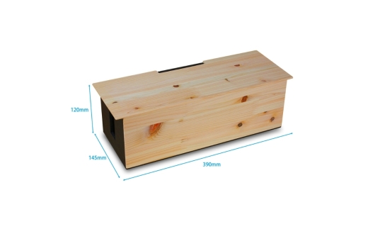 タツクラフト ひのき張り ケーブルBOX L 【Tk278】【ttcf088】